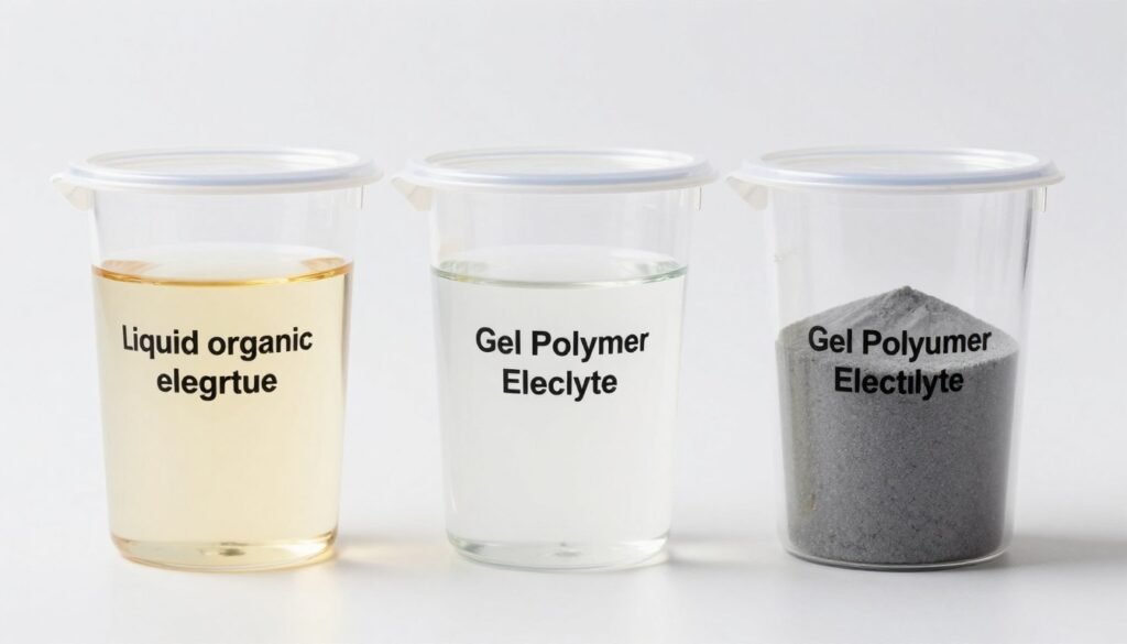 comparison of different electrolyte types in battery cells