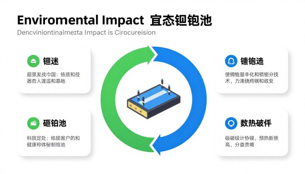 lifecycle comparison showing environmental impact of different battery types
